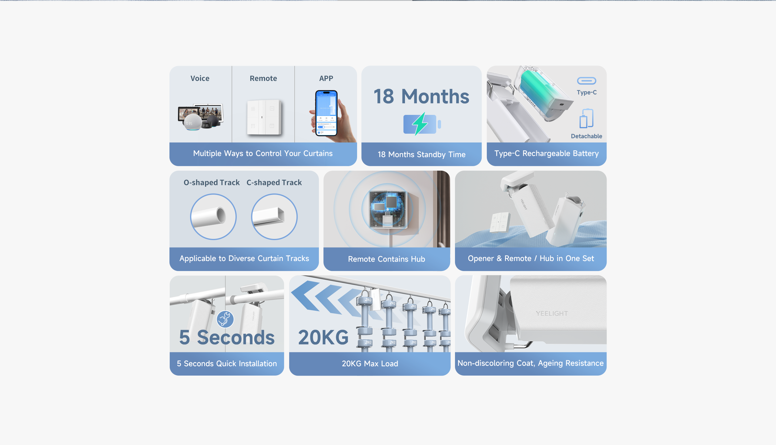 Yeelight Automatic Curtain Opener - Yeelight English